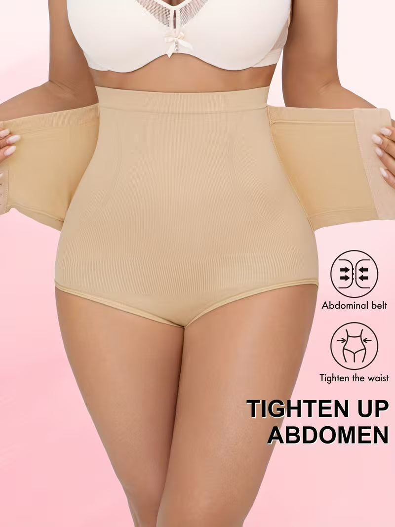 Culotte gainante taille haute à ceinture ajustable