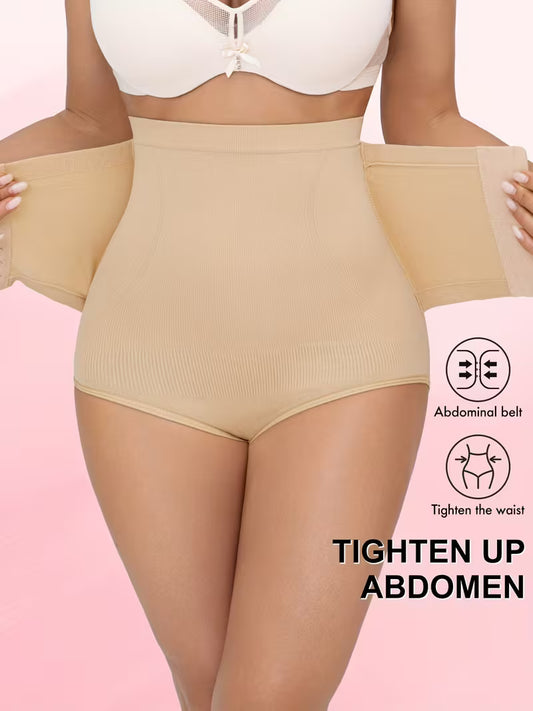 Culotte gainante taille haute à ceinture ajustable