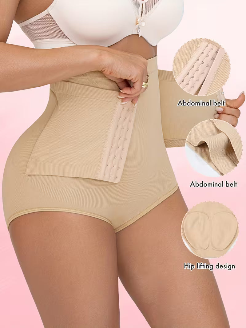Culotte gainante taille haute à ceinture ajustable